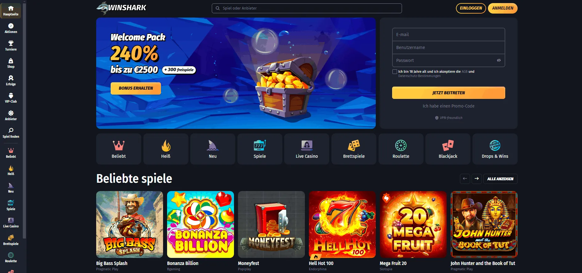 Winshark Casino Österreich